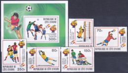 F-EX49100 IVORY COAST COSTA DE MARFIL MNH 1982 SPAIN SOCCER FUTBOL CHAMPIONSHIP.  - 1982 – Espagne