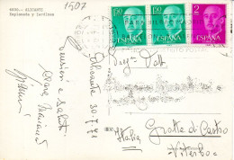 Philatelic Postcard With Stamps Sent From SPAIN To ITALY - Briefe U. Dokumente