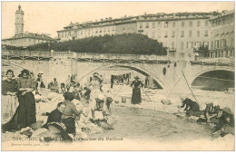 06 NICE. Les Blanchisseuses Du Paillon 1903 - Old Professions