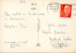 Philatelic Postcard With Stamps Sent From SPAIN To ITALY - Briefe U. Dokumente