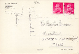 Philatelic Postcard With Stamps Sent From SPAIN To ITALY - Storia Postale