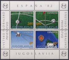 F-EX49112 YUGOSLAVIA MNH 1982 SPAIN SOCCER FOOTBALL WORLD CHAMPIONSHIP - 1982 – Spain