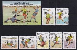 F-EX49114 NICARAGUA MNH 1982 CHAMPIONSHIP SOCCER FOOTBALL.  - 1982 – Espagne