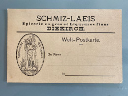 •• DIEKIRCH  Carte Postale / Postkarte SCHMIZ-LAEIS 1910  Epicerie En Gros  Liqueurs Fines Trier LAEIS - Luxemburg