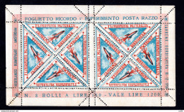 Posta Razzo Sanremo/Bordighera - Foglietto Di Otto Esemplari - Airmail