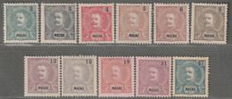 MACAO - N°129/39  Nsg+* (1903-05) - Neufs