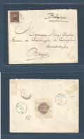 BELGIAN CONGO. 1894 (29 Nov) Etat Indep. Leopoldville - Belgium, Bruges (12 Jan 95), Convent Anglais. Missionary Mail. F - Sonstige & Ohne Zuordnung