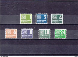 IRLANDE 1980 TAXE Yvert 25-31 NEUF** MNH - Timbres-taxe