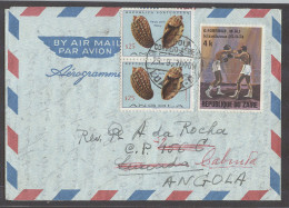 BELGIAN CONGO. 1976 (18 Feb). Bamanga, Zaire - Angola, Luanda - Cabinda (4 Oct). Fkd Zaire Stat Letter Sheet Foreman M.  - Sonstige & Ohne Zuordnung