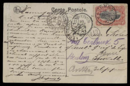 BELGIAN CONGO. 1911. Kasongo - Belgium. Fkd Card.  Transited. Fine. - Other & Unclassified