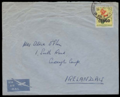 BELGIAN CONGO. 1960 (30 July). UNEF. Irish Troups Internal Usage. Interesting Airmail Fkd Env. Reverse Irish Batallion. - Other & Unclassified