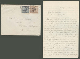 BELGIAN CONGO. 1927 (22 Aug). Ruanda. Nia Kagiba - Usumbura - Usa / Hoquiam. Fkd Ovptd Issue Censored Full Contains Of D - Autres & Non Classés