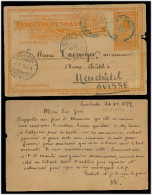 BELGIAN CONGO. 1899 (26 Oct). Limbutu (Aruwimi River, Upper Congo) - Basoko (31 Oct) - Boma (7 Dec). Leopoldville - Swit - Andere & Zonder Classificatie