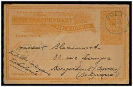 BELGIAN CONGO. 1898 (29 Dec). Boma - Belgium. 15c Stat Card Dine Used With Full Message. Endorsed Per Mala Portugaise. V - Autres & Non Classés