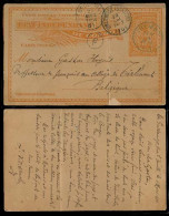 BELGIAN CONGO. 1901 (4 March). Surrengo / Lake Border / Ibembo Leopoldville - Belgium. 15c Orange Stat Card. Scarce Usag - Otros & Sin Clasificación