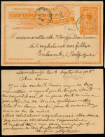 BELGIAN CONGO. 1905 (8 Sept). Mombongo - Novelle Anvers (20 Sept) - Belgium. 15c Stat Card. Fine. - Autres & Non Classés