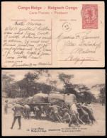 BELGIAN CONGO. 1913. Matadi - Belgium. 10c Cart View Card. Scarce. - Otros & Sin Clasificación