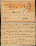 BELGIAN CONGO. 1909 (1 May). Mulunga - Italy. 15c Stat Card + Stanleyville Transit Cancelled (22 May) And Leopoldville.  - Altri & Non Classificati