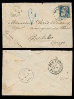 BELGIAN CONGO. 1907. INCOMING MAIL. Trazegnies - BUSALA / Belgian Congo. Fkd Env. Via Leopoldville And PASONGO. Via Mari - Andere & Zonder Classificatie