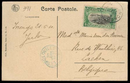 BELGIAN CONGO. 1910. Inongo - Belgium. Fkd PPC. Via Leopoldville. Nice Cds. - Autres & Non Classés