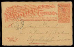 BELGIAN CONGO. 1903. (21 Aug). Stanleyville To Coquilhatville (4 Sept). Stat Card. Local Usage. Much Rarer Than To The M - Andere & Zonder Classificatie