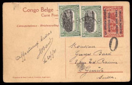 BELGIAN CONGO. 1921 (20 Jan.). BELGIAN CONGO-SWITZERLAND. Albertville To Geneve/Switzerland. DDA / Belgian Occupation St - Other & Unclassified