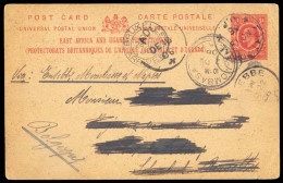 BELGIAN CONGO. 1906. East Africa And Uganda K.E.VII 1a.stationery Card Written At Rutshuru (a Town In The Eastern Part O - Other & Unclassified