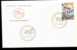 1998 ANNULLO FDC Giornata Delle Comunicazioni Internet - Informatica