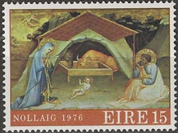 IRELAND 1976 Christmas -15p The Nativity (Lorenzo Monaco) MNH - Nuevos