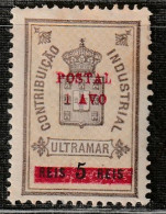 MACAO - N°146 * (1911) Timbre Fiscal Avec POSTAL - Neufs