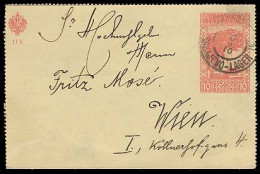BOSNIA. 1910. Sarajevo - Lager - Austria. 10c Red Stat Lettercard / Used. - Bosnie-Herzegovine