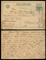 BOSNIA. 1915. Benainkolowe / Feld Post 75. Free Ovptd Military Stat Card. Fine + Scarce. - Bosnie-Herzegovine