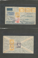 BOLIVIA. 1938. Cachuela, Esperanza - Switzerland, Luzern. Via LAB - Condor. Air Multifkd Envelope Front + Reverse + Bett - Bolivie