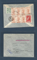 BOLIVIA. 1942. La Paz - Bs As, Argentina. Air Via Panagra Reverse Multifkd Registered Env. Justicia Social Issue + Congr - Bolivie