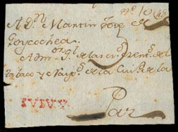 BOLIVIA. C.1770. Ivivy - Paz. Colonial Front. Red Stline (xxx) IVIVY. Mns 3 Charge. VF + Scarce. (Plata In Guarani). - Bolivie