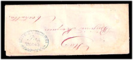 BOLIVIA. 1865. La Paz - Cochabamba. EL. Blue Oval "Paz / Franca". - Bolivie