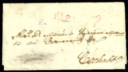 BOLIVIA. 1844. La Paz - Cochabamba. EL. Tied "Paz" Large Letters + "2" - Bolivien