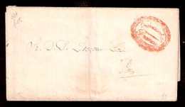 BOLIVIA. 1864. Cochabamba - La Paz. EL / Red Oval "Cochabamba / Franca" (xx). - Bolivie