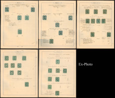 BOLIVIA. 1867. Yv 1/2 (x 54). 5c Green. Study Of Diff Plates And Varieties Of Some 54 Mint Stamps On Old Profusely Resea - Bolivie