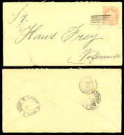 BOLIVIA. 1897. 10c Stat Env To Chile. Via Uyuni And Antofagasta. - Bolivien