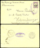 BOLIVIA. 1906. Cochabamba - Germany. 20c. Stat Env. / Oval Violet Cachet. - Bolivie