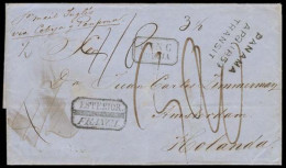 BOLIVIA. 1859 (19 Feb). Chiquisaca - Netherlands. EL Full Text With "Exterior Franca - PSNC / Cobija" Box Cachet Fortune - Bolivie