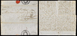 BOLIVIA. 1836 (23 Jan). Cobija - France. CONSULAR Fwding Mail At Valparaiso / Chile. EL With Ilustrated On Reverse By Th - Bolivien