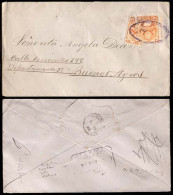 BOLIVIA. 1885 (Nov). Envelope Franked 1878 Issue 10c.orange Single + BISECT ( Sc.21º X2), Tied Oval Lilac. Cachet. Via S - Bolivien