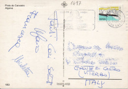 Philatelic Postcard With Stamps Sent From PORTUGAL To ITALY - Storia Postale