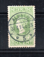 Nederland 1913 Zegel 97 Wilhelmina Met Luxe Langebalkstempel Almelo - Gebruikt