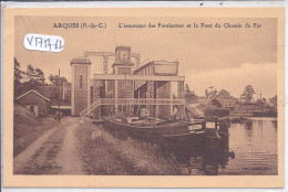 ARQUES- L ASCENCEUR DES FONTINETTES ET LE PONT DU CHEMIN DE FER- PENICHE - Arques