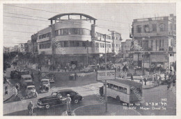 2 Cards Tel Aviv Magen David Square American Cars Seaside  Photona  Bus Art Deco - Israele