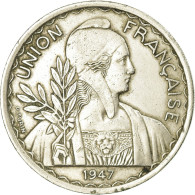 Monnaie, FRENCH INDO-CHINA, Piastre, 1947, Paris, TTB, Copper-nickel, KM:32.1 - Other & Unclassified