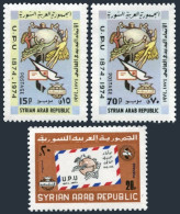 Syria 674-676, MNH. Michel 1262-1264. UPU-100, 1974. Envelope. - Syria
